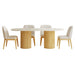 Sylvie - 5 Piece Standard Height Dining Set, Oval Table – 5 Piece Dining Room Sets by Elements International at Furniture Wholesale Plus , Nashville furniture store
