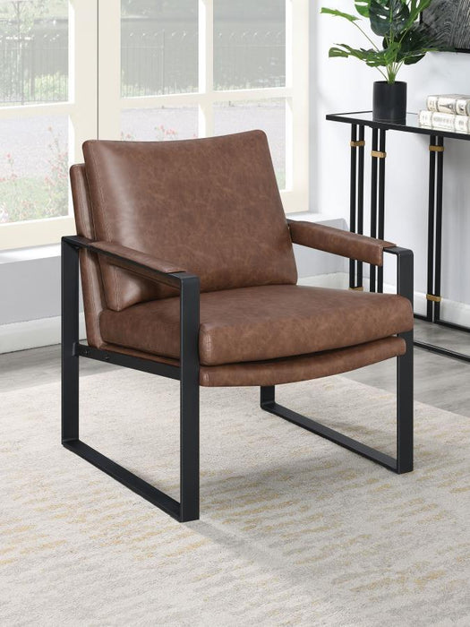 Rosalind - Upholstered Track Arm Accent Chair - Premium Accent Chairs from Coaster Fine Furniture - Just $379! Shop now at Furniture Wholesale Plus  We are the best furniture store in Nashville, Hendersonville, Goodlettsville, Madison, Antioch, Mount Juliet, Lebanon, Gallatin, Springfield, Murfreesboro, Franklin, Brentwood