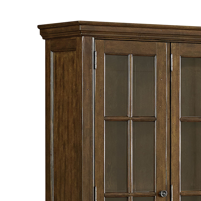 Phillipe - Complete Curio - Cherry – Curio Cabinets by Elements International at Furniture Wholesale Plus , Nashville furniture store
