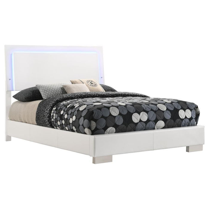 Felicity - Wood LED Panel Bed - Premium Panel Beds from CoasterEssence - Just $439! Shop now at Furniture Wholesale Plus  We are the best furniture store in Nashville, Hendersonville, Goodlettsville, Madison, Antioch, Mount Juliet, Lebanon, Gallatin, Springfield, Murfreesboro, Franklin, Brentwood