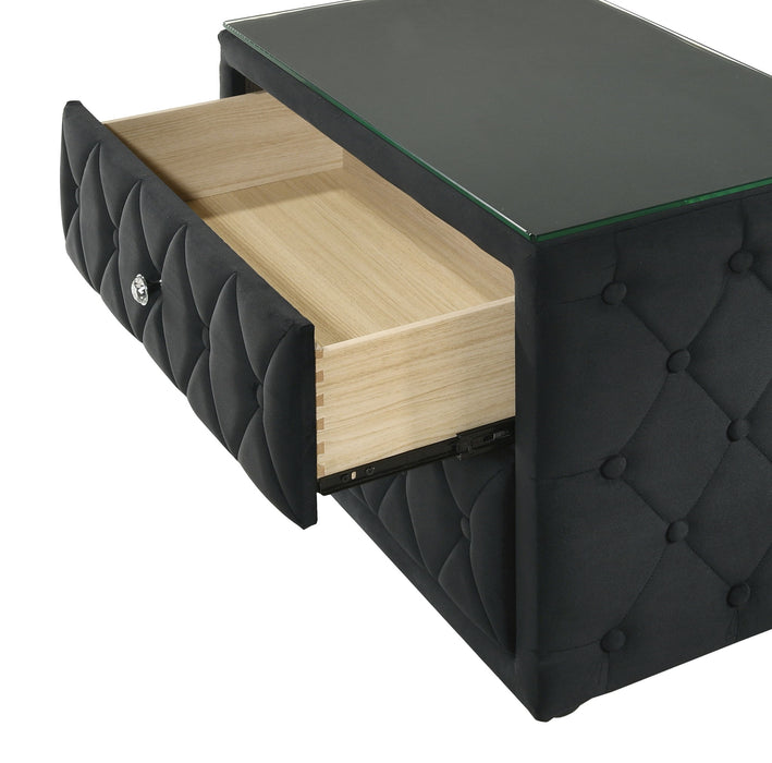 Josephine - Night Stand - Black – Accent Nightstands by Crown Mark at Furniture Wholesale Plus , Nashville furniture store