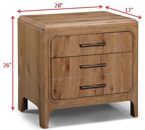 Westcott - Night Stand - Cerused Natural – Accent Nightstands by Crown Mark at Furniture Wholesale Plus , Nashville furniture store