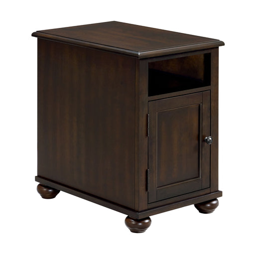 Wagner - Chairside Table With USB - Cherry – Chair Side Tables by Elements International at Furniture Wholesale Plus , Nashville furniture store