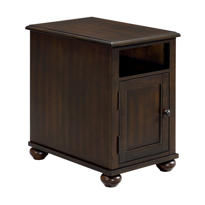 Wagner - Chairside Table With USB - Cherry – Chair Side Tables by Elements International at Furniture Wholesale Plus , Nashville furniture store