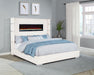 Tisdall - Upholstered Fireplace Bed – Upholstered Beds by Coaster Fine Furniture at Furniture Wholesale Plus , Nashville furniture store