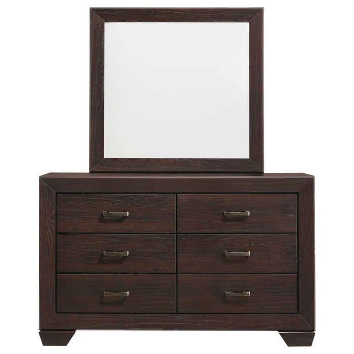 Kauffman - 6-Drawer Dresser with Mirror – Dresser & Mirror by CoasterEveryday at Furniture Wholesale Plus , Nashville furniture store