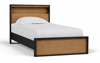 Kozmour - Bookcase Complete Bed Frame – Panel Beds by Signature Design by Ashley® at Furniture Wholesale Plus , Nashville furniture store