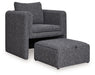 Vreni - Accent Chair - Charcoal / Black – Accent Chairs by Signature Design by Ashley® at Furniture Wholesale Plus , Nashville furniture store