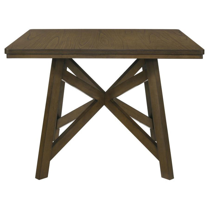 Canfield - Square Counter Height Dining Table - Brown – Counter Tables by Coaster Fine Furniture at Furniture Wholesale Plus , Nashville furniture store