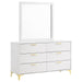 Kendall - 6-Drawer Dresser With Mirror – Dresser & Mirror by CoasterEveryday at Furniture Wholesale Plus , Nashville furniture store