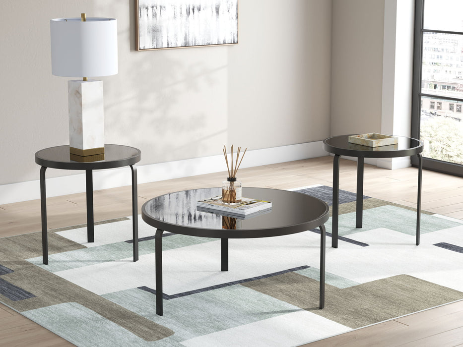 Dorylin - Occasional Table Set (Set of 3) - Black – Table Sets by Signature Design by Ashley® at Furniture Wholesale Plus , Nashville furniture store