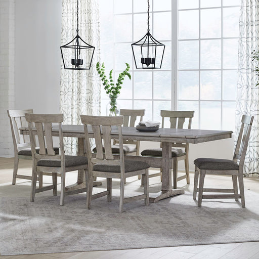 Hallendale - Trestle Table Set – 5 Piece Dining Room Sets by Liberty Furniture at Furniture Wholesale Plus , Nashville furniture store