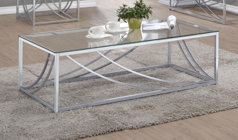 Lille - Glass Top Entryway Sofa Console Table Accents – End Tables by CoasterEssence at Furniture Wholesale Plus , Nashville furniture store