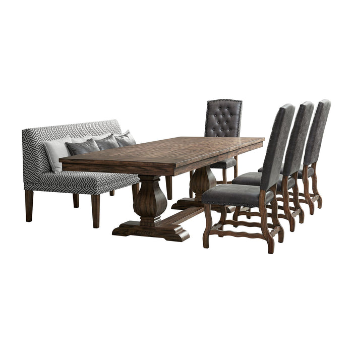 Gramercy - Dining Set – 6 Piece Dining Room Sets by Elements International at Furniture Wholesale Plus , Nashville furniture store