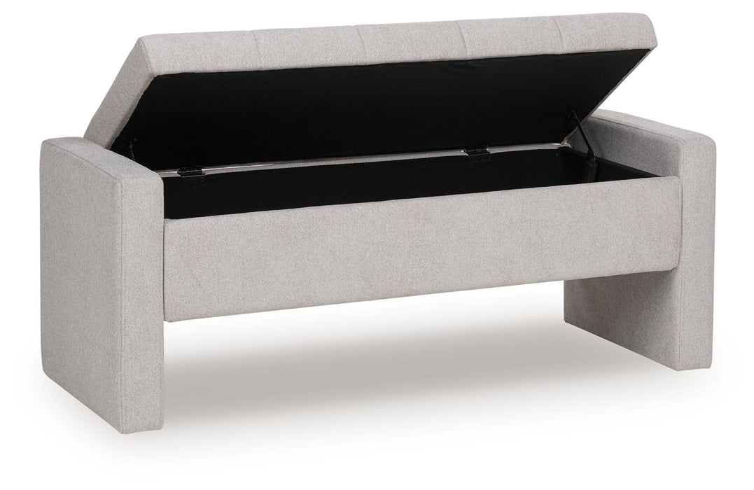 Akselman - Storage Bench - Gray – Storage Benches by Signature Design by Ashley® at Furniture Wholesale Plus , Nashville furniture store