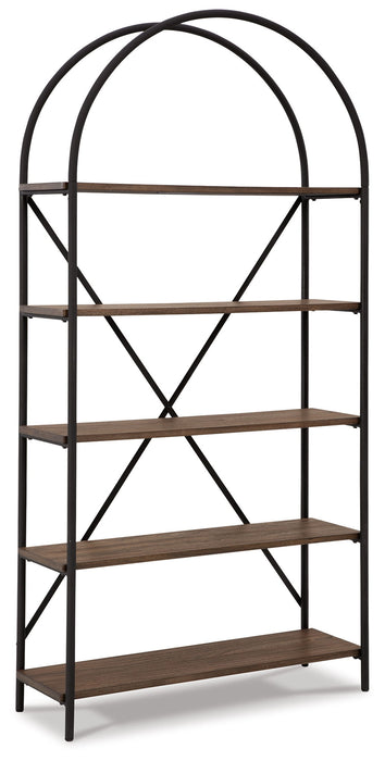 Galtbury - Bookcase - Brown / Black – Etageres by Signature Design by Ashley® at Furniture Wholesale Plus , Nashville furniture store