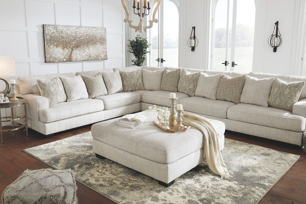Rawcliffe - Oversized Accent Ottoman - Parchment – Accent Ottomans by Signature Design by Ashley® at Furniture Wholesale Plus , Nashville furniture store