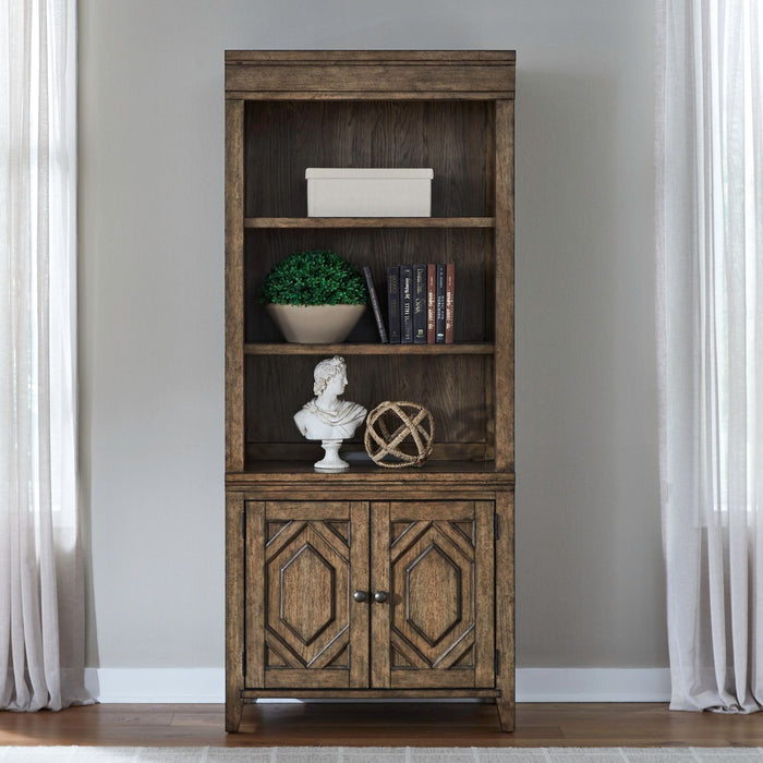 Carolina Park - Bunching Bookcase - Amber Brown – Standard Bookcases by Liberty Furniture at Furniture Wholesale Plus , Nashville furniture store