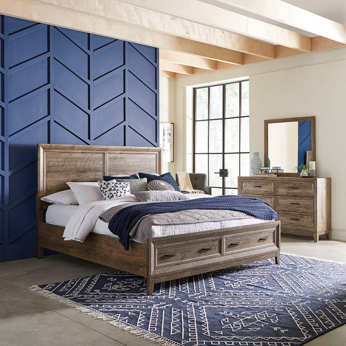 Ridgecrest - Storage Bed, Dresser & Mirror Set – 3 Piece Bedroom Sets by Liberty Furniture at Furniture Wholesale Plus , Nashville furniture store