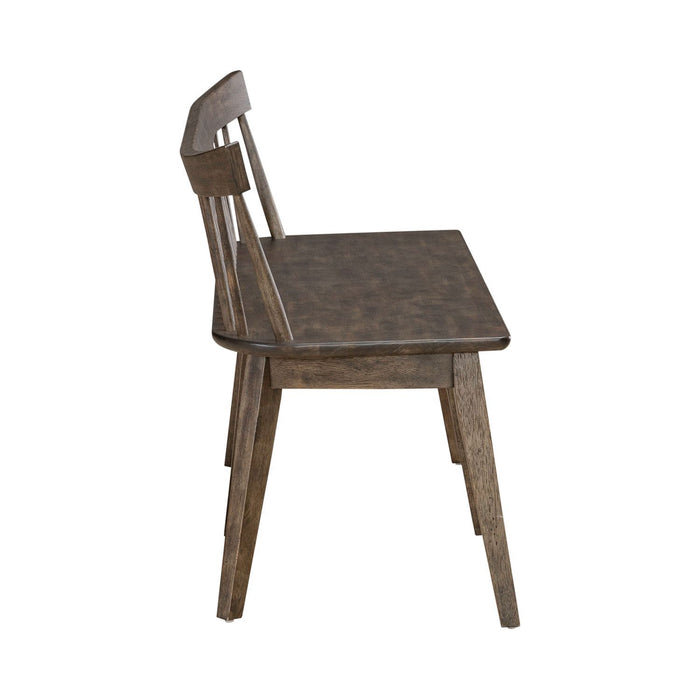 Midland Falls - Spindle Back Bench - Rustic Brown – Dining Benches by Liberty Furniture at Furniture Wholesale Plus , Nashville furniture store