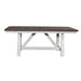 Farmhouse - Fixed Top Trestle Table - Two Tone White / Wood Tone – Dining Tables by Liberty Furniture at Furniture Wholesale Plus , Nashville furniture store