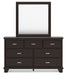 Covetown - Dresser And Mirror - Dark Brown – Dresser & Mirror by Signature Design by Ashley® at Furniture Wholesale Plus , Nashville furniture store