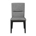 Amy - Faux Leather Side Chair (Set of 2) - Gray – Chair Sets by Steve Silver Furniture at Furniture Wholesale Plus , Nashville furniture store
