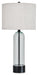 Kerrbrook - Glass Table Lamp - Clear / Black – Table Lamps by Signature Design by Ashley® at Furniture Wholesale Plus , Nashville furniture store