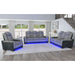 Lantana - Power Motion Loveseat With Power Headrest, LED, And Console – Reclining Loveseats by Elements International at Furniture Wholesale Plus , Nashville furniture store