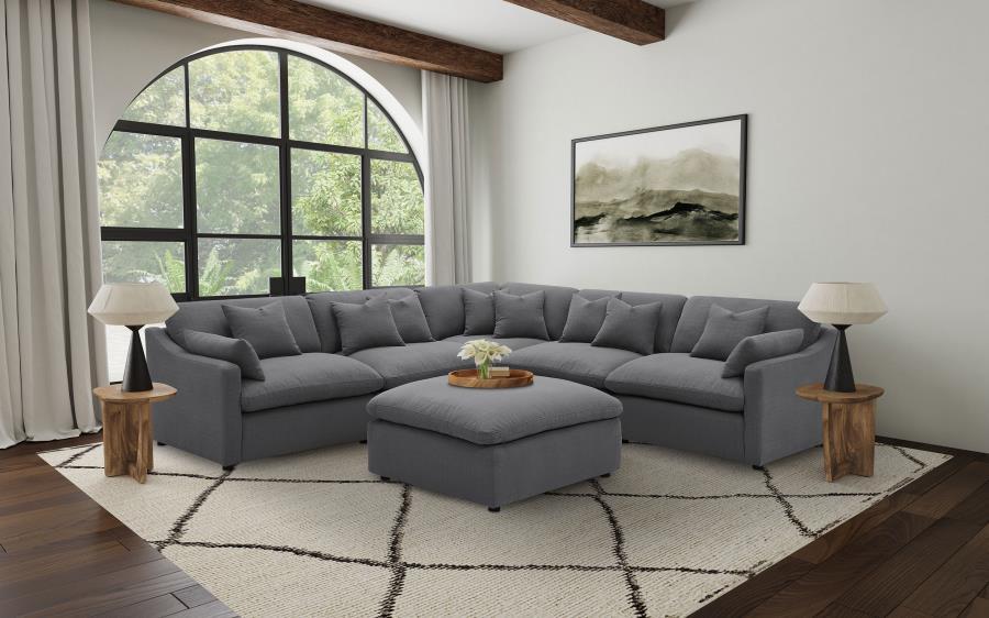 Hobson - Upholstered Modular Sectional Sofa With Ottoman – 2 Piece Living Room Sets by Coaster Fine Furniture at Furniture Wholesale Plus , Nashville furniture store
