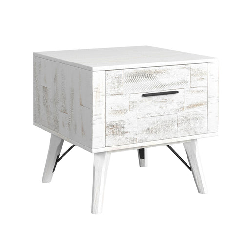 Rogen Rustic - End Table - Rustic White – End Tables by Elements International at Furniture Wholesale Plus , Nashville furniture store