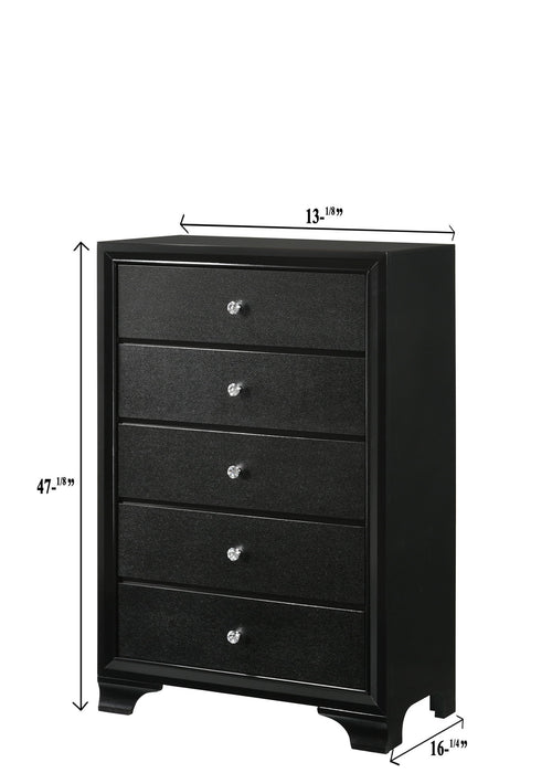 Micah - Chest - Black – Accent Chests by Crown Mark at Furniture Wholesale Plus , Nashville furniture store