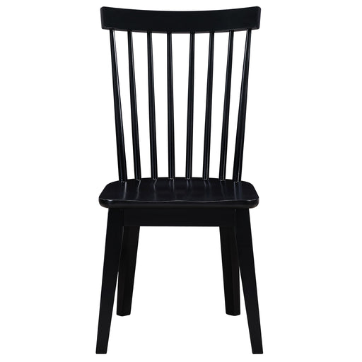 Vaughn - Shaker Spindle Dining Chair - Black – Side Chairs by Steve Silver Furniture at Furniture Wholesale Plus , Nashville furniture store