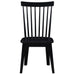 Vaughn - Shaker Spindle Dining Chair (Set of 2) - Black – Chair Sets by Steve Silver Furniture at Furniture Wholesale Plus , Nashville furniture store