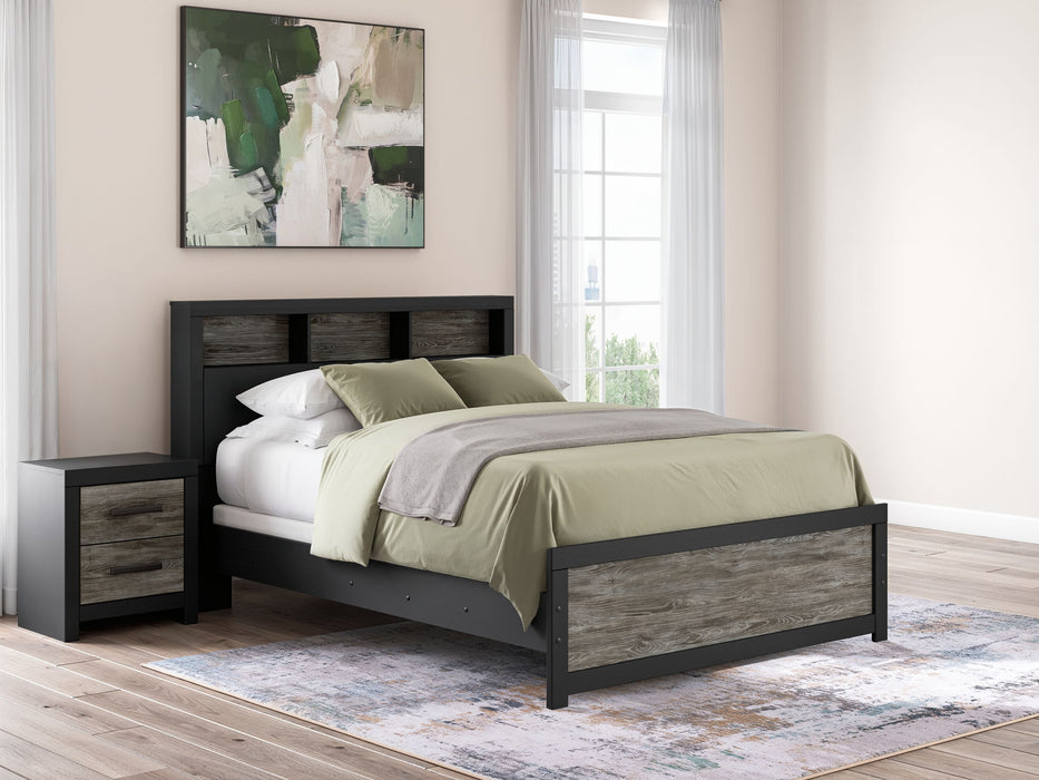 Broachmyn - Lighted Bookcase Panel Bed – Panel Beds by Signature Design by Ashley® at Furniture Wholesale Plus , Nashville furniture store