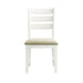 Park Creek - Ladder Back Side Chair (Set of 2) - Cottage White Finish – Chair Sets by Elements International at Furniture Wholesale Plus , Nashville furniture store