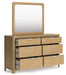 Rencott - Dresser And Mirror - Light Brown – Dresser & Mirror by Ashley® at Furniture Wholesale Plus , Nashville furniture store