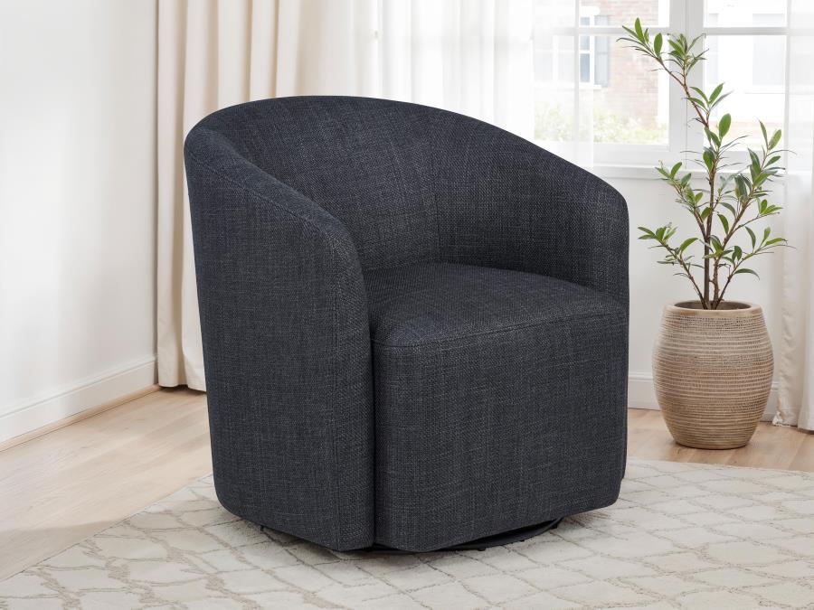 Mossbrook - Fabric Upholstered Swivel Accent Chair – Swivel Chairs by Coaster Fine Furniture at Furniture Wholesale Plus , Nashville furniture store