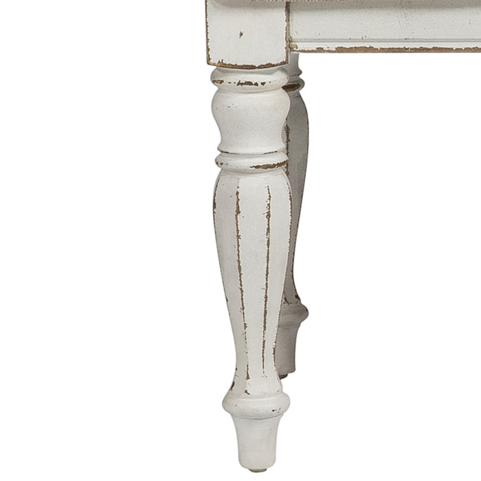 Magnolia Manor - Vanity Stool - Antique White – Vanity Stools by Liberty Furniture at Furniture Wholesale Plus , Nashville furniture store