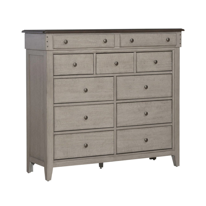 Ivy Hollow - 11 Drawer Chesser - Weathered Linen / Dusty Taupe – Dressers by Liberty Furniture at Furniture Wholesale Plus , Nashville furniture store