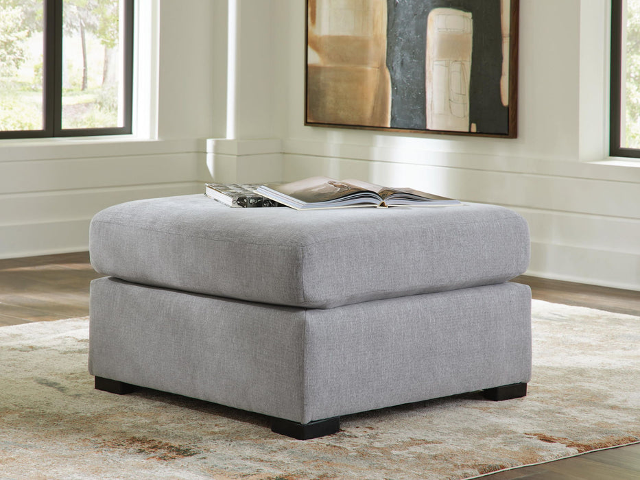Lakepoint - Oversized Accent Ottoman - Nickel – Accent Ottomans by Benchcraft® at Furniture Wholesale Plus , Nashville furniture store