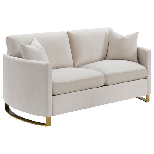 Corliss - Upholstered Arched Arm Loveseat - Premium Stationary Loveseats from CoasterElevations - Just $1219! Shop now at Furniture Wholesale Plus  We are the best furniture store in Nashville, Hendersonville, Goodlettsville, Madison, Antioch, Mount Juliet, Lebanon, Gallatin, Springfield, Murfreesboro, Franklin, Brentwood