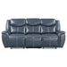 Sloane - Upholstered Padded Arm Reclining Sofa - Blue – Reclining Sofas by Coaster Fine Furniture at Furniture Wholesale Plus , Nashville furniture store