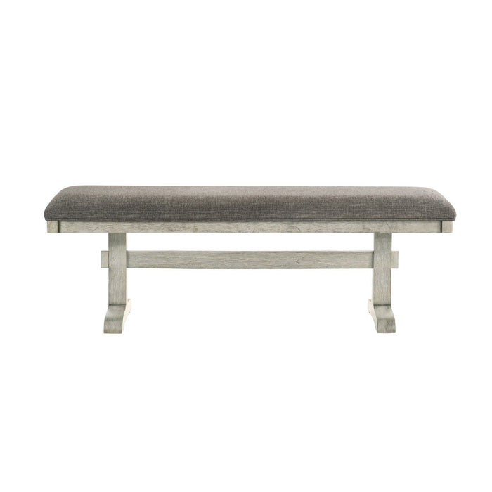 Hallendale - Upholstered Dining Bench - Gravel Wash – Upholstered Benches by Liberty Furniture at Furniture Wholesale Plus , Nashville furniture store