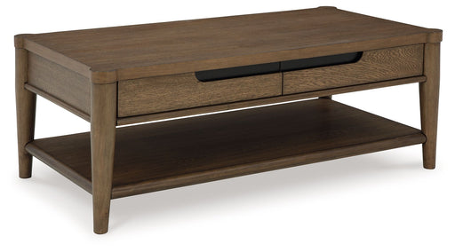 Roanhowe - Rectangular Cocktail Table - Brown – Cocktail Tables by Signature Design by Ashley® at Furniture Wholesale Plus , Nashville furniture store