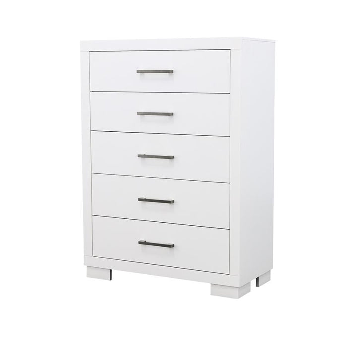 Jessica - 5-Drawer Bedroom Chest – Accent Chests by CoasterEssence at Furniture Wholesale Plus , Nashville furniture store