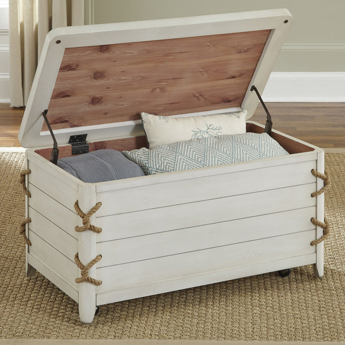 Dockside - Storage Trunk - White – Storage Trunks by Liberty Furniture at Furniture Wholesale Plus , Nashville furniture store