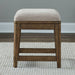 Carolina Park - Upholstered Console Stool - Amber Brown – Counter Height (24"-27") by Liberty Furniture at Furniture Wholesale Plus , Nashville furniture store