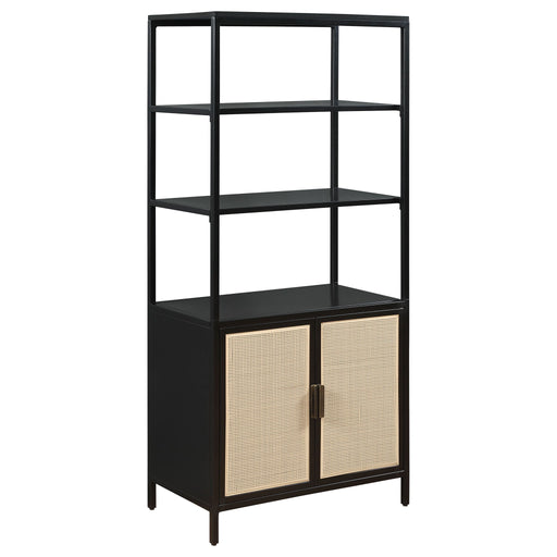 Amherst - 3-Shelf Radio Weave Cane Metal Accent Cabinet – Accent Cabinets by Coaster Fine Furniture at Furniture Wholesale Plus , Nashville furniture store