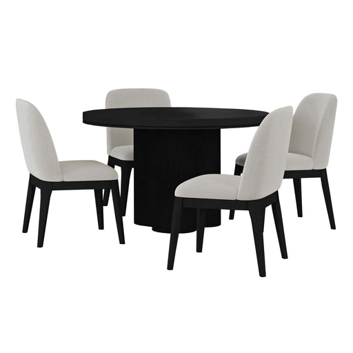 Rosalie - Standard Height Round Dining Set – 5 Piece Dining Room Sets by Elements International at Furniture Wholesale Plus , Nashville furniture store